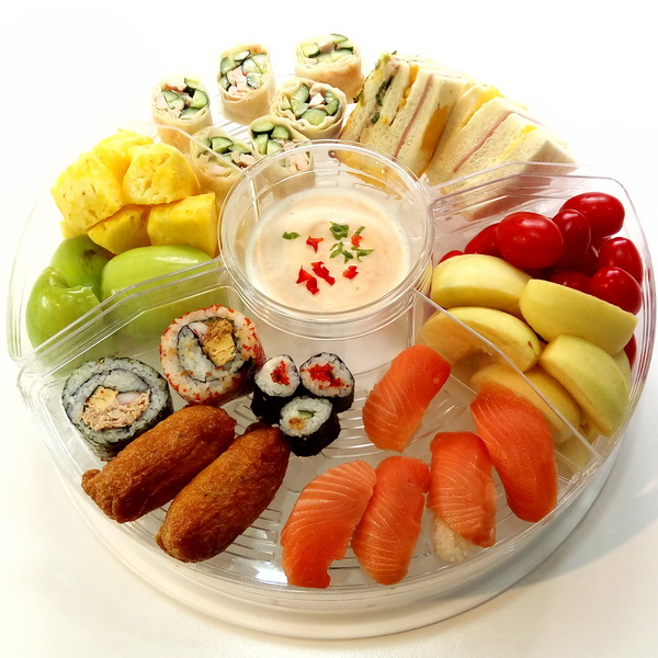 Appetizer Platter On-Ice with Lids Acrylic Tray 